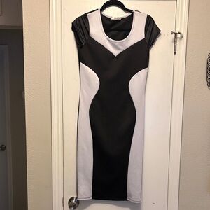 Chic Monochrome Mini Dress